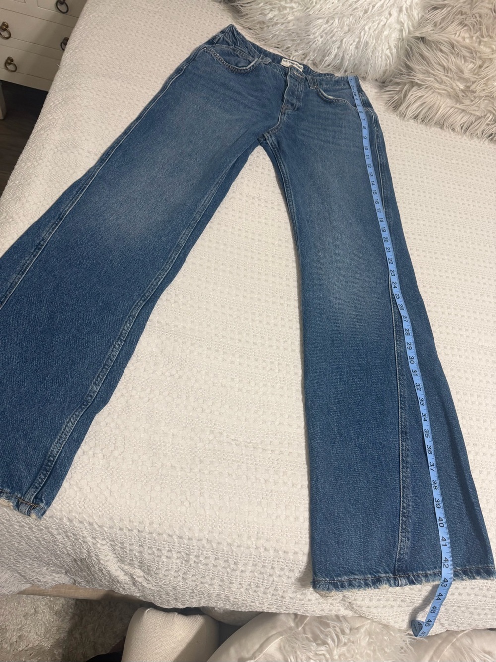 We The Free Mid-Blue Wide Leg Jeans - Picture 12 of 14